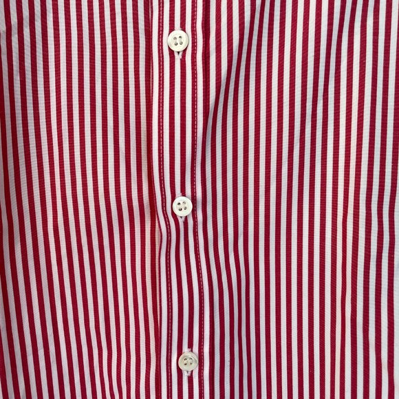Favourbrook London Bengal Stripe Dress Shirt - Red/White - Men's - Picture 2 of 11